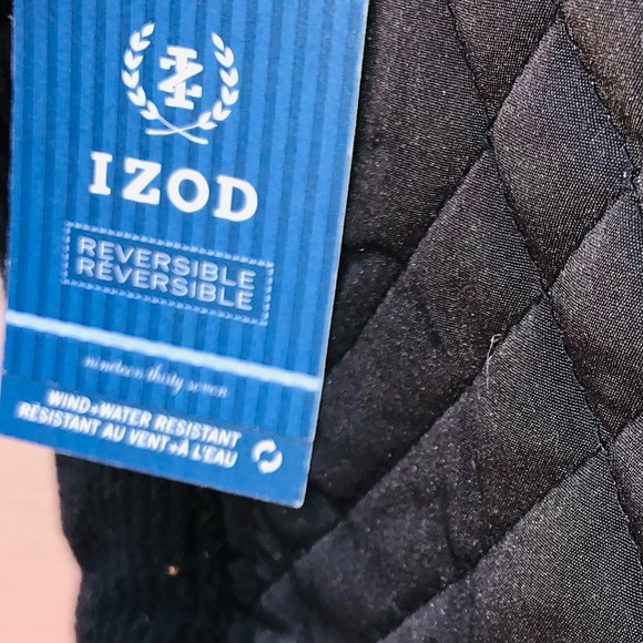 BNWT Izod Warm Reversible Wind-Water Resistent Vest Size Size L - Picture 3 of 14